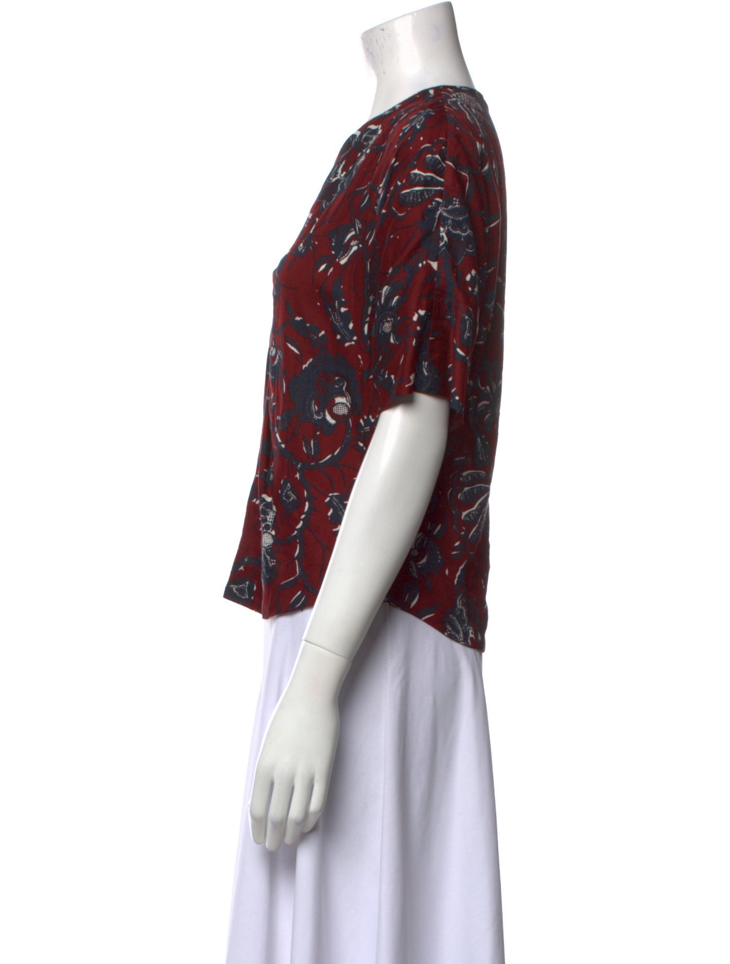 Isabel Marant Printed V-Neck Blouse